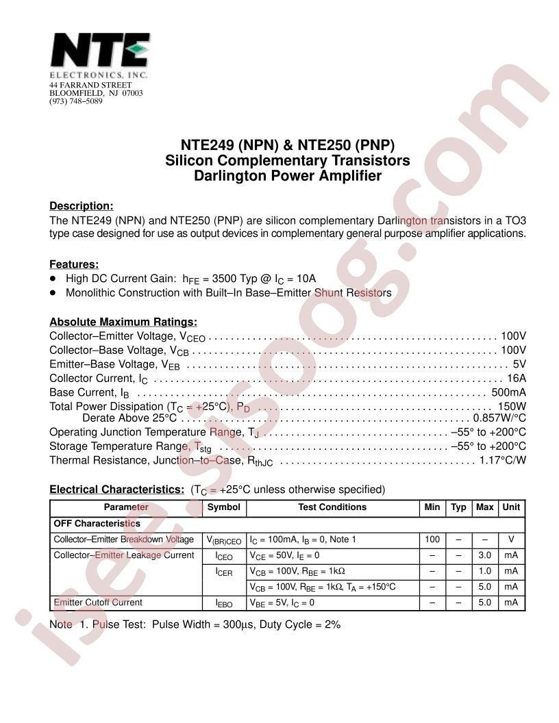 NTE249
