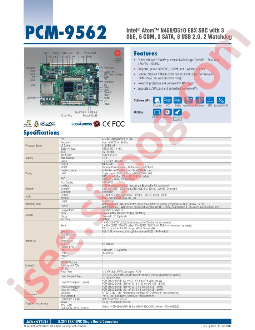 PCM-9562D-S6A1E