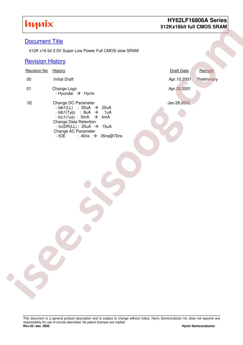 HY62LF16806A-SMC