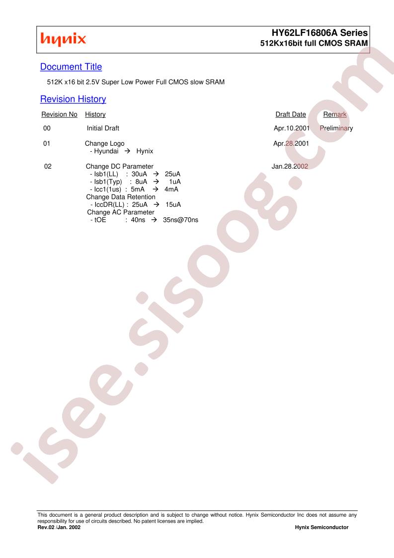 HY62LF16806A-SMC