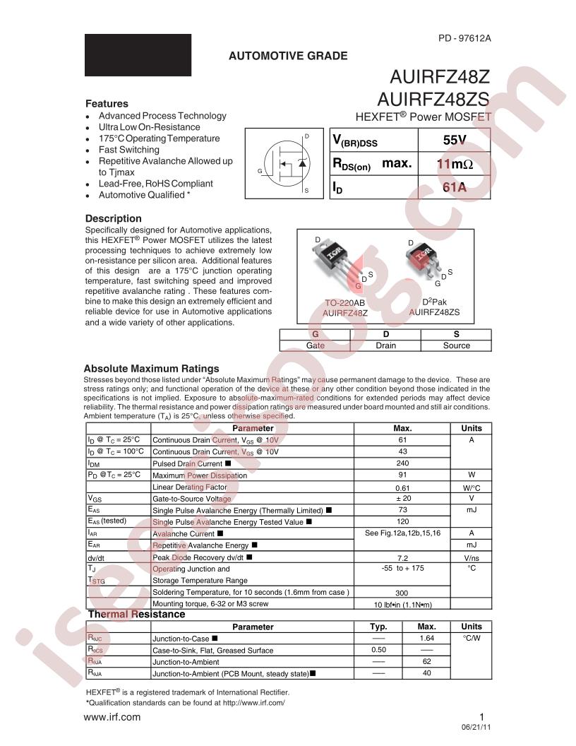 AUIRFZ48Z