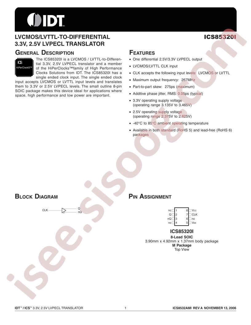 ICS85320AMILF
