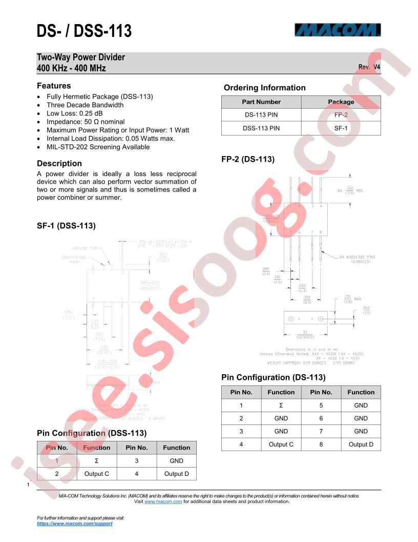 DS-113PIN