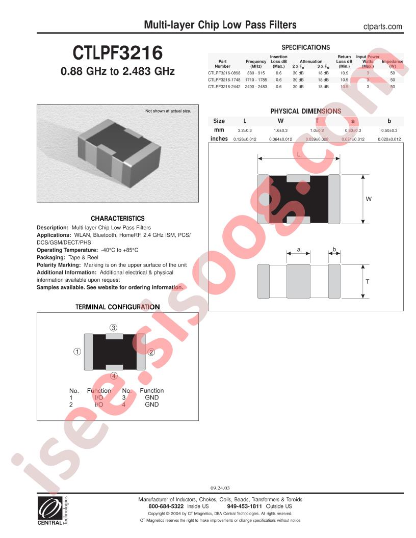 CTLPF3216-0898