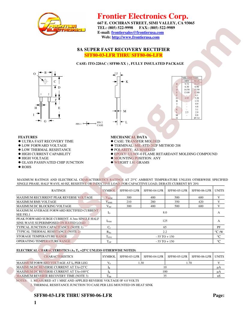 SFF80-03-LFR