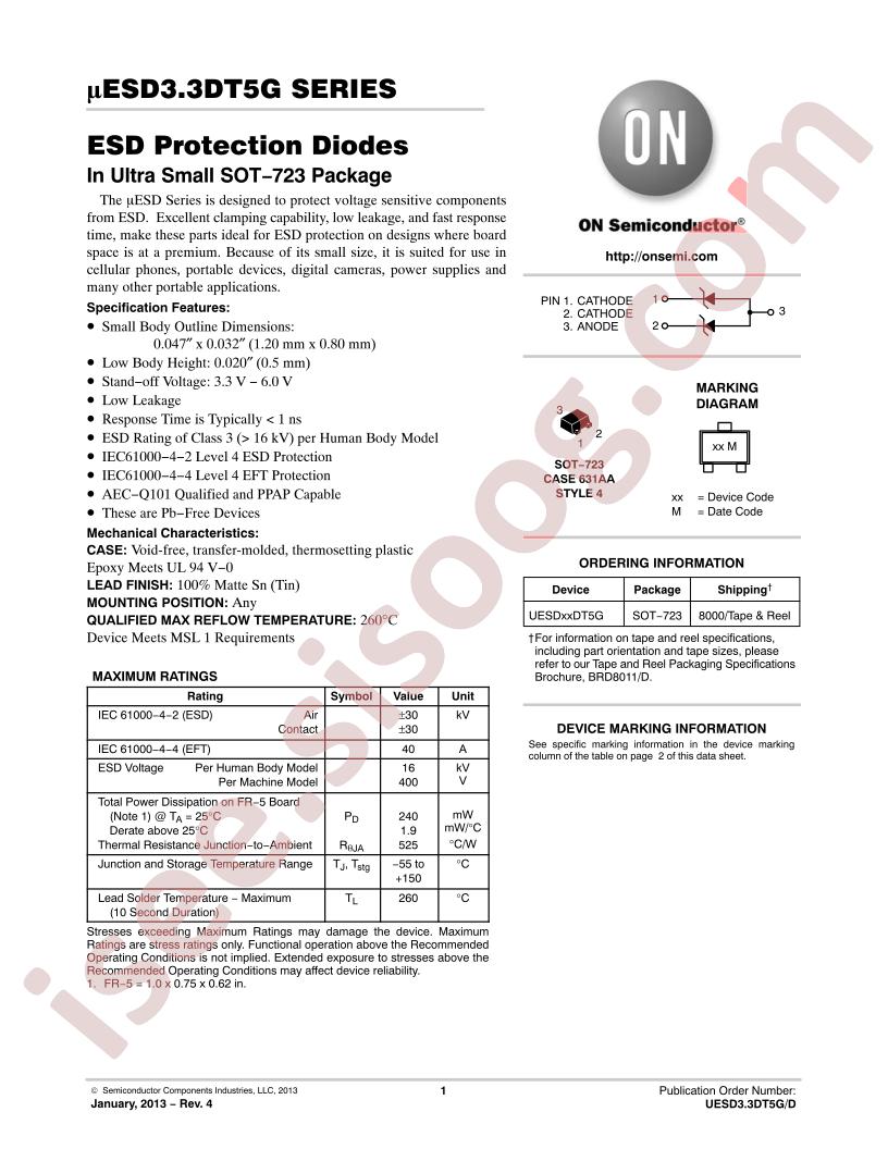 ESD3.3DT5G