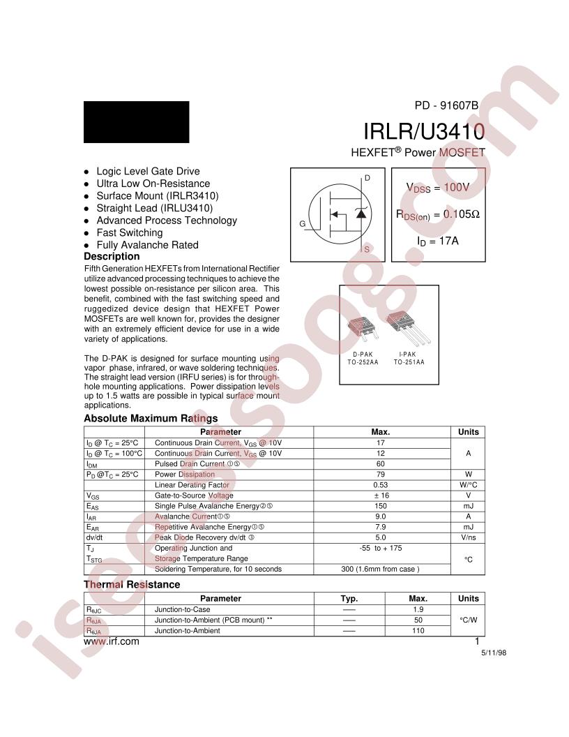 IRLRU3410