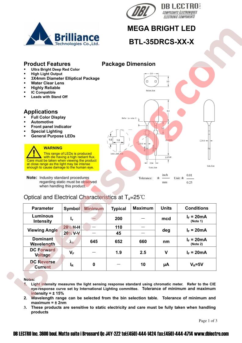 BTL-35DRCS-XX-H