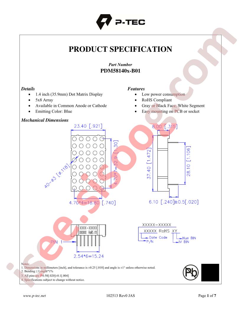 PDM58140X-B01