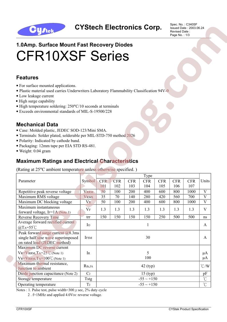 CFR10XSF