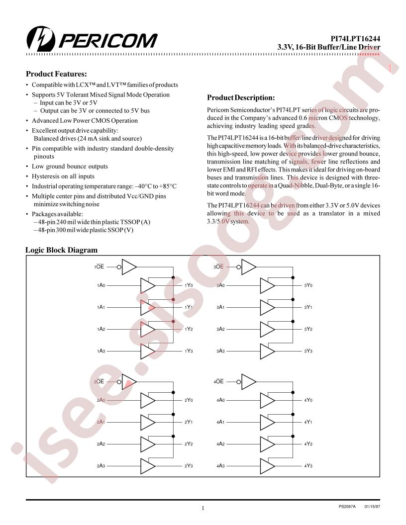 PI74LPT16244