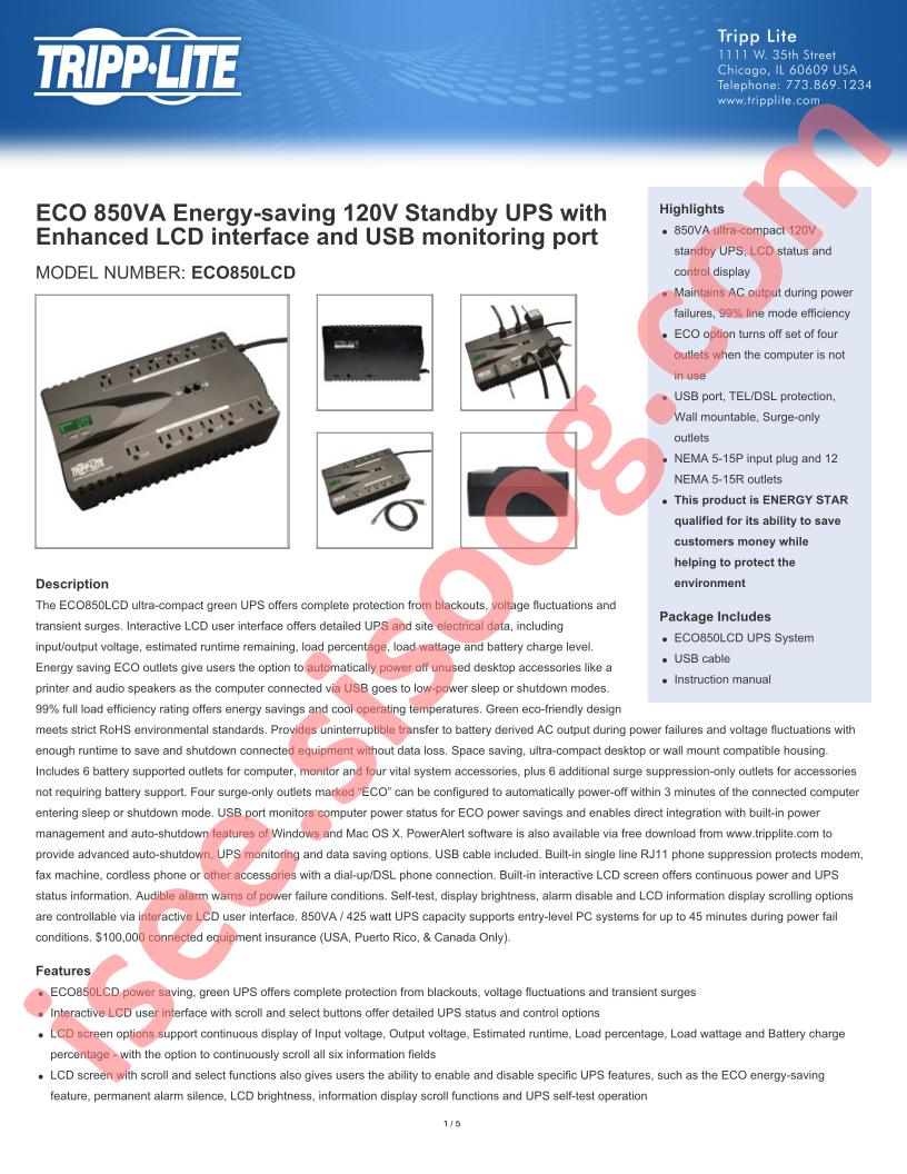 ECO850LCD