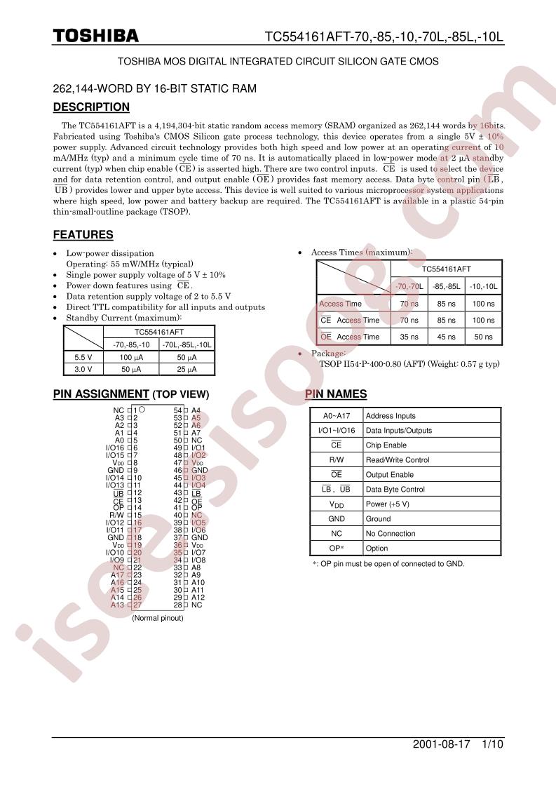 TC554161AFT-70L