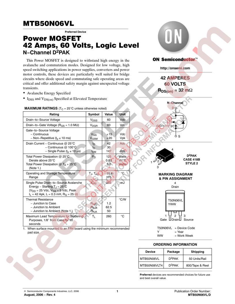 MTB50N06VL
