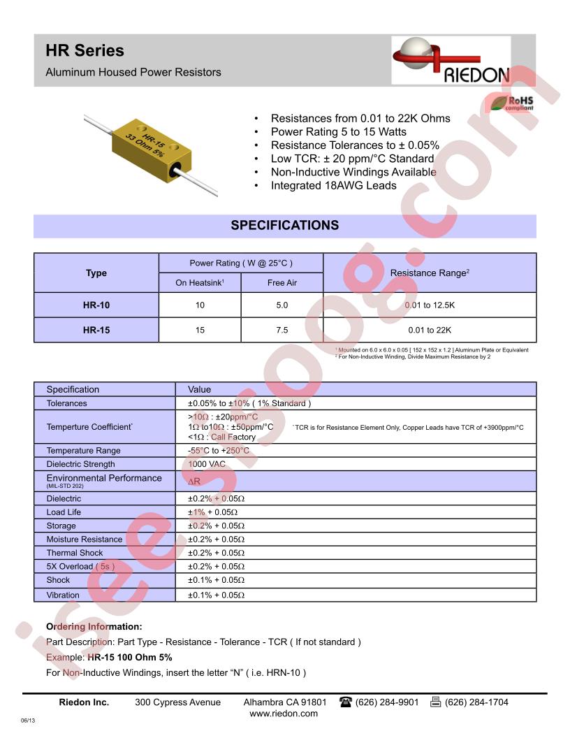 HR-15100OHM