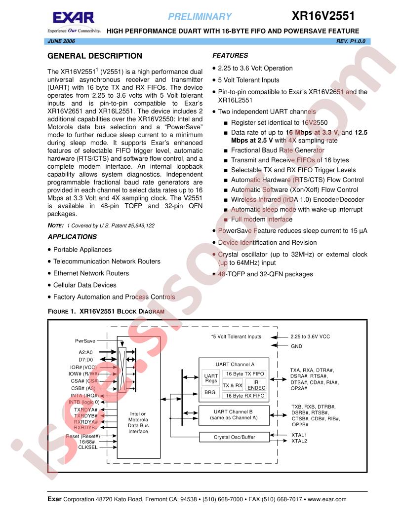 XR16V2551