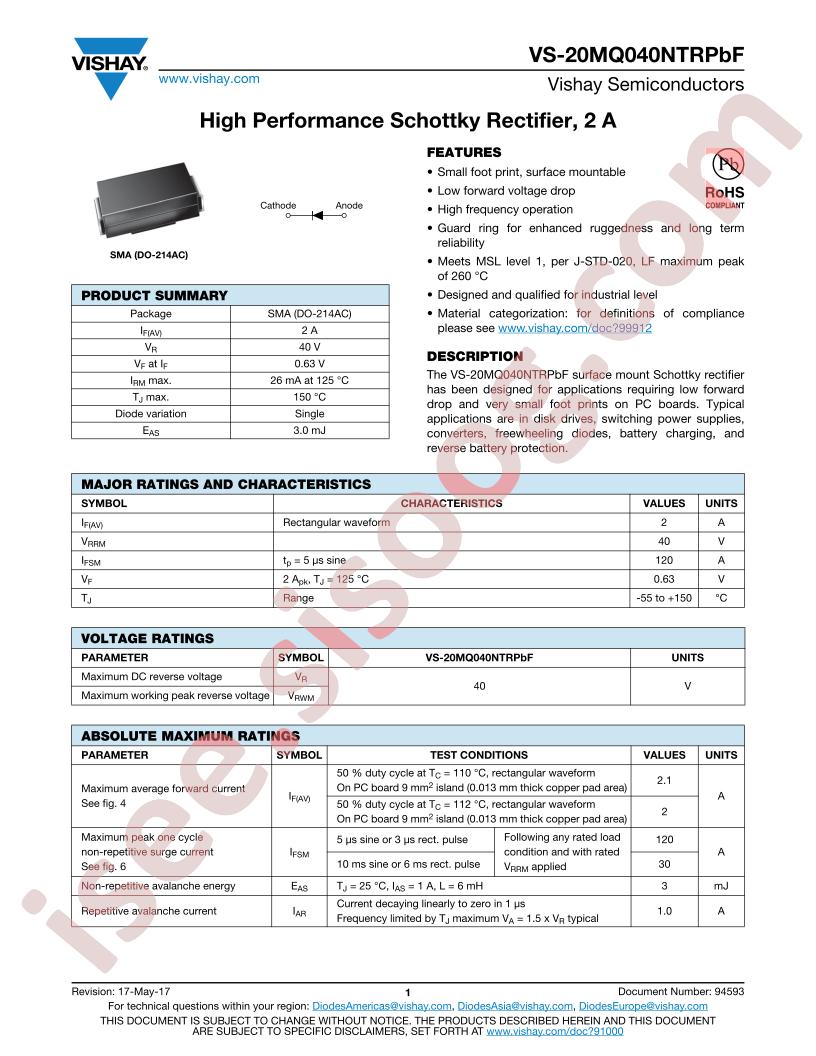 VS-20MQ040NTRPBF