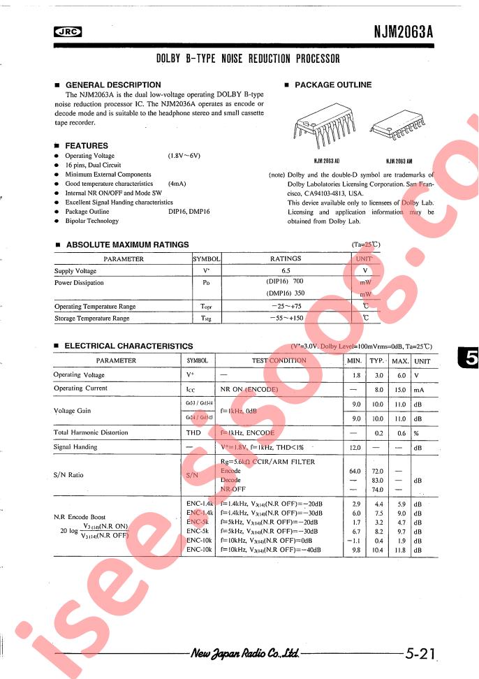NJM2063A