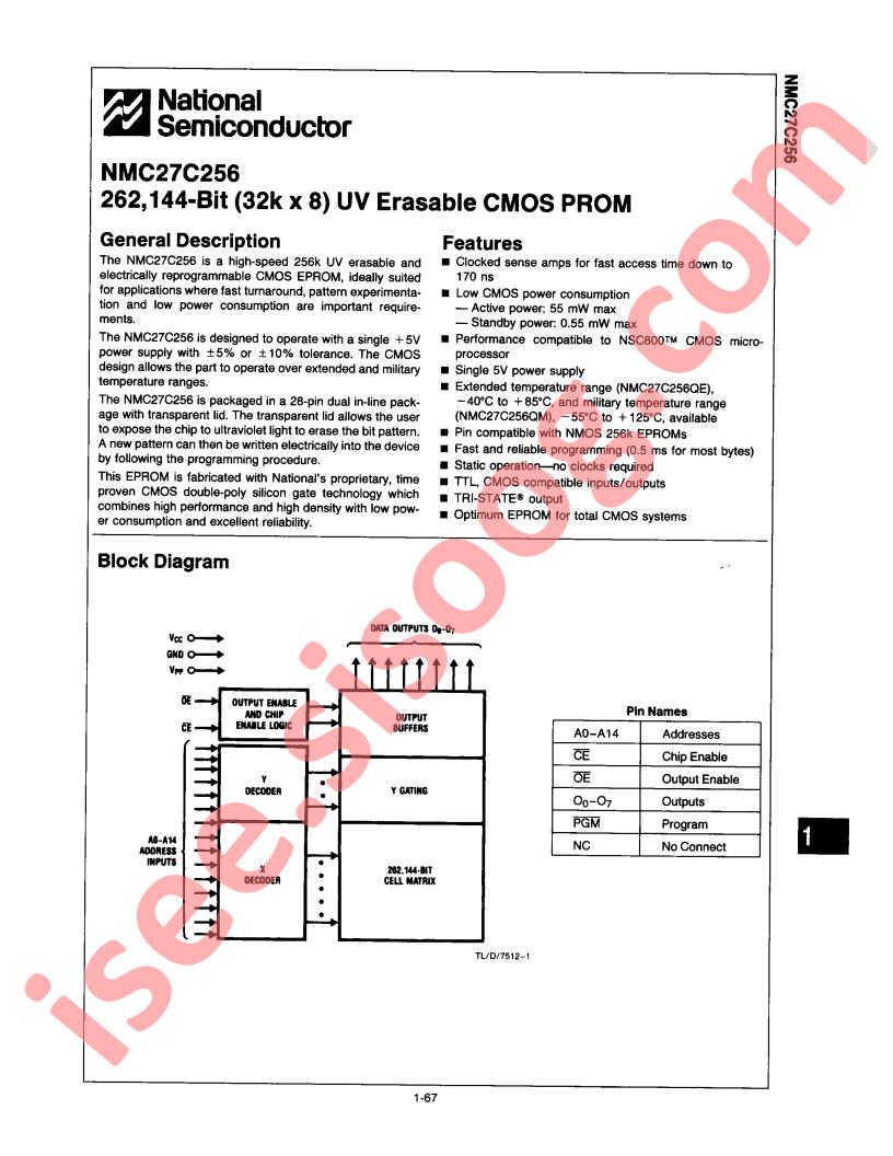NMC27C256Q300