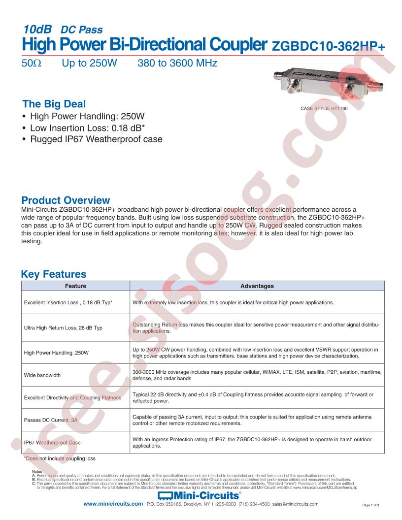 ZGBDC10-362HP+