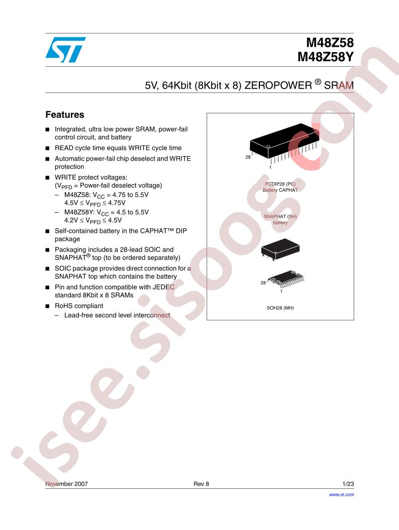 M48Z58-70MH1E