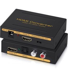 مبدل HDMI به HDMI + AUDIO L/R و اپتیکال SPDIF