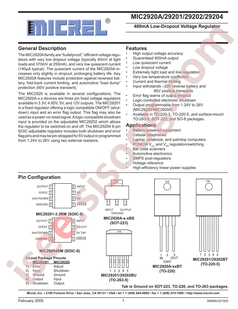 MIC2920