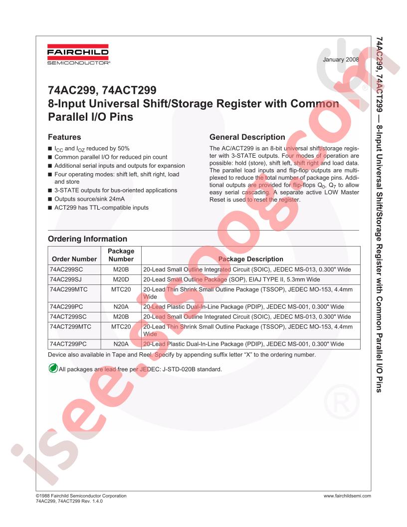 74AC299MTCX