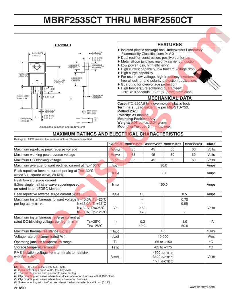MBRF2535CT