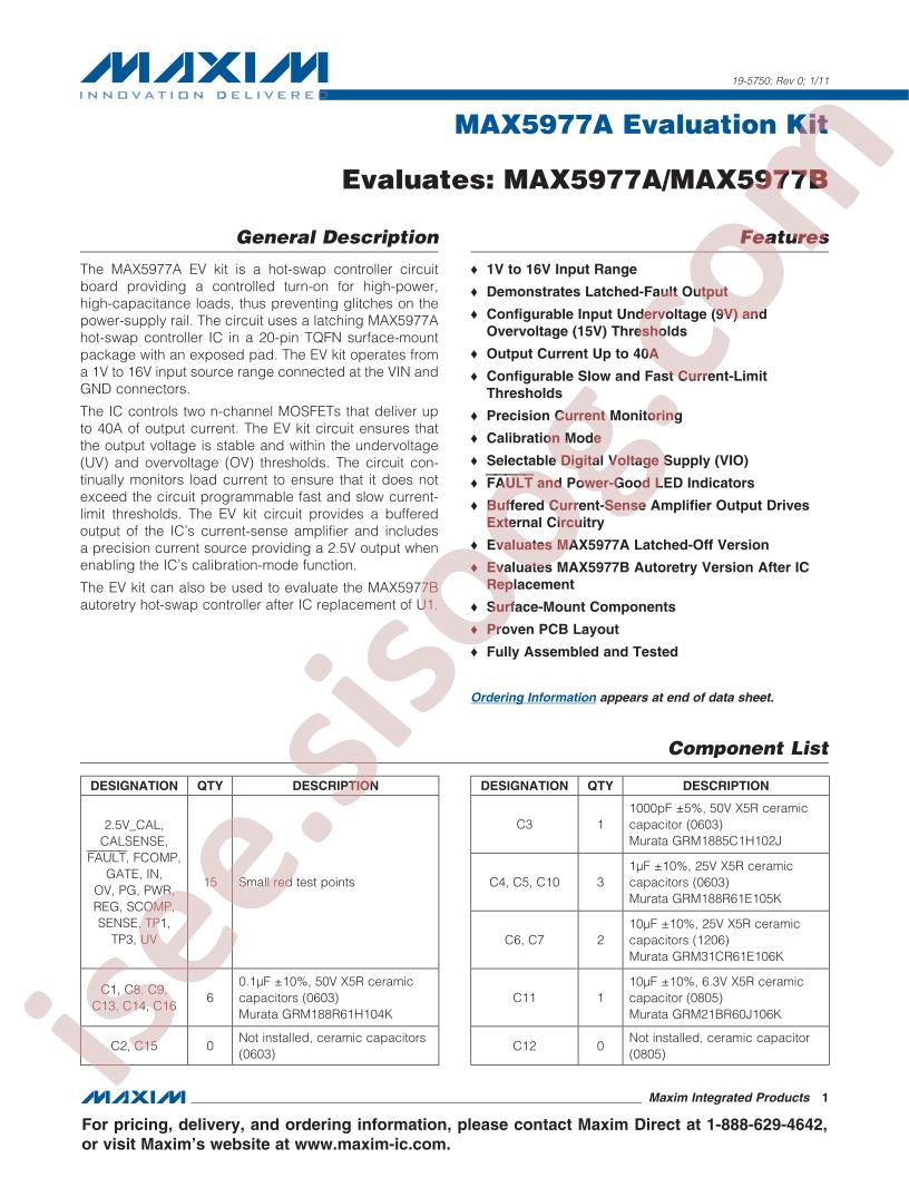MAX5977AEVKIT