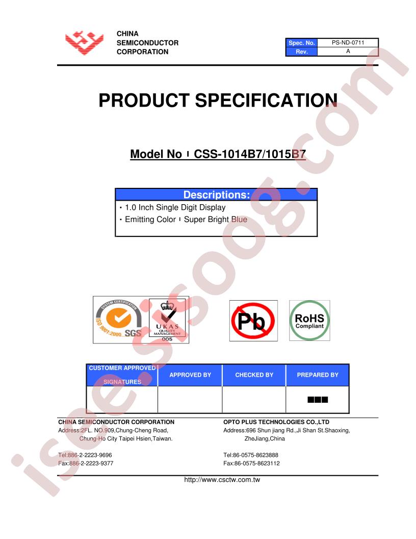 CSS-1014B7