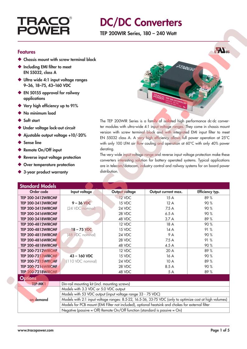 TEP200-4812WIRCMF