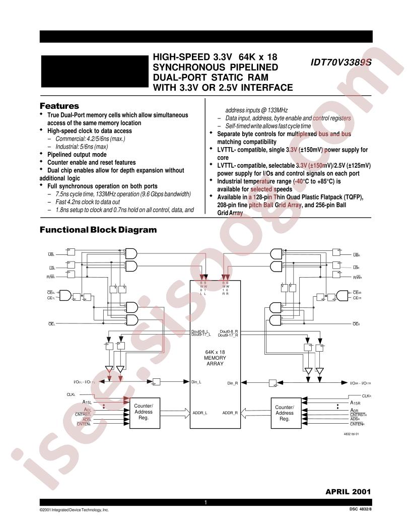 IDT70V3389S