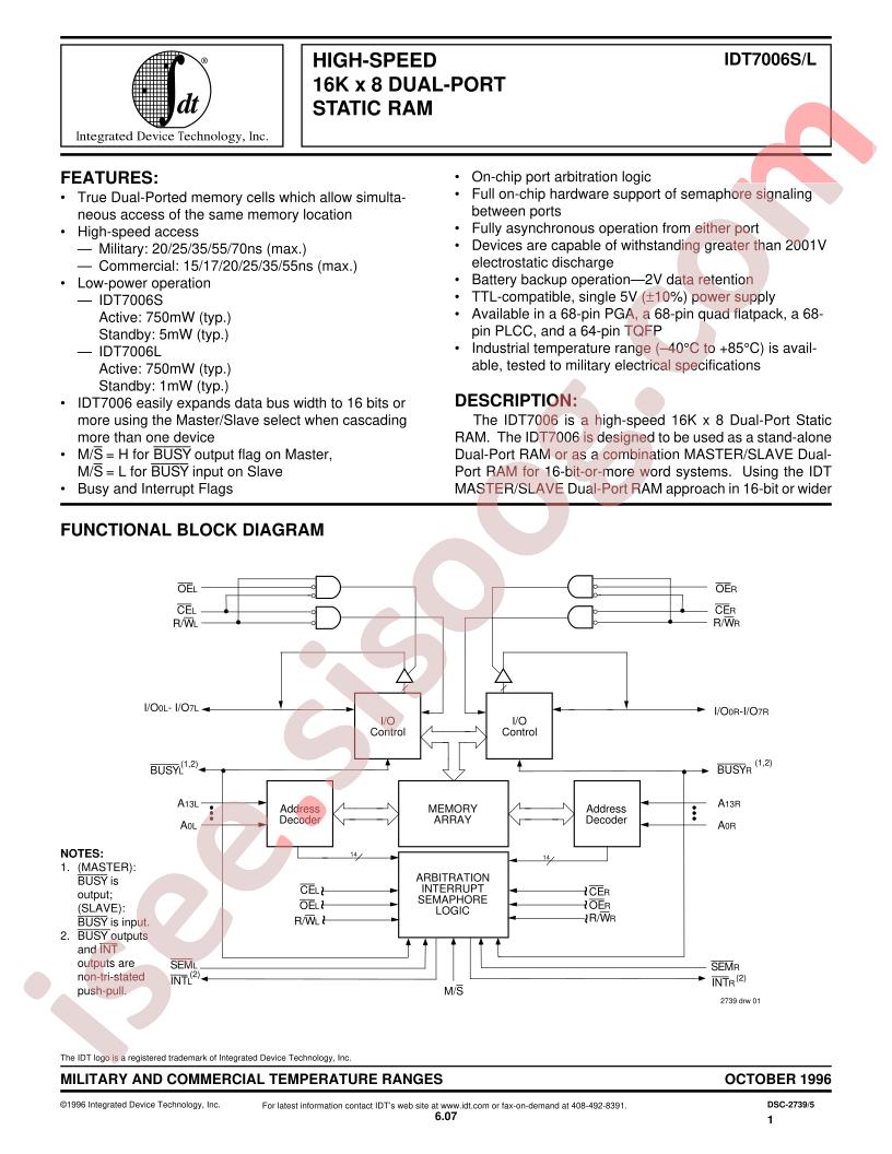 IDT7006L70JB