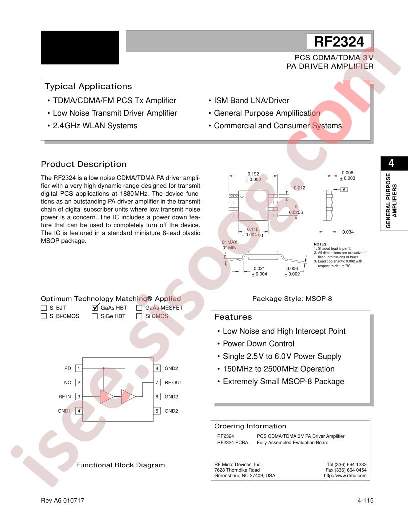 RF2324PCBA