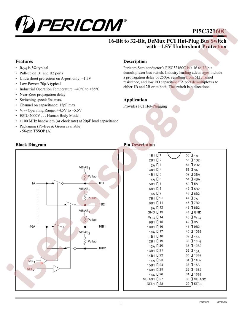 PI5C32160CAE
