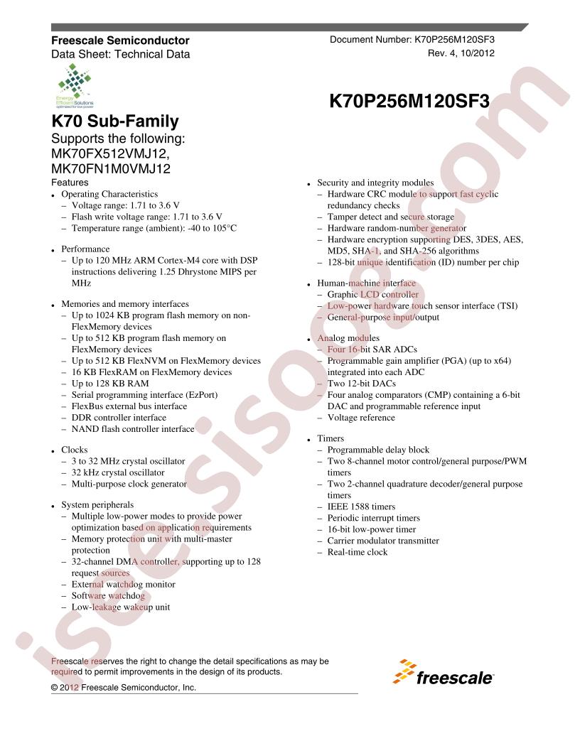 K70P256M120SF3