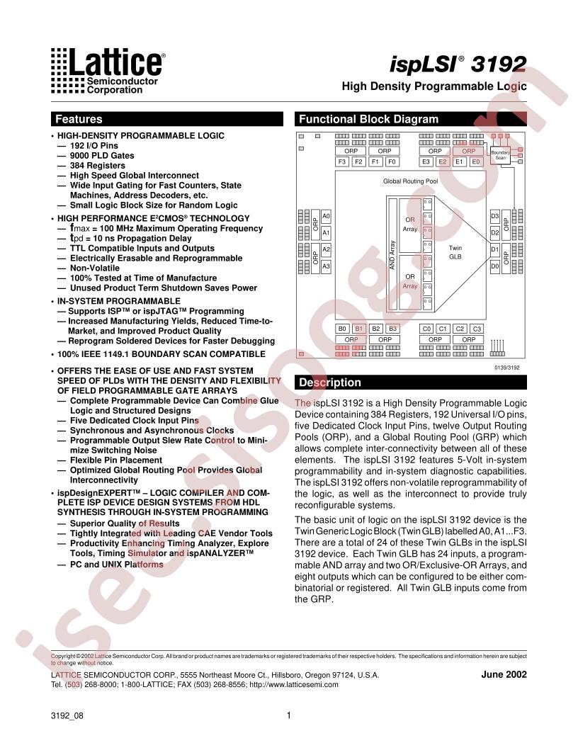 ISPLSI3192