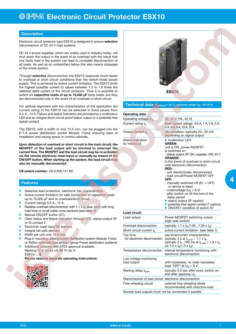 ESX10-100-DC24V-10AE