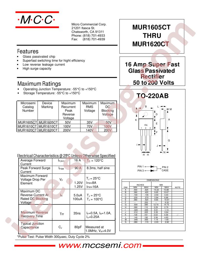 MUR1610CT