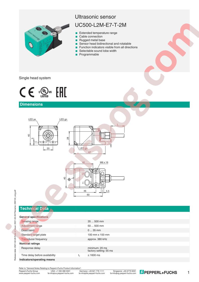 UC500-L2M-E7-T-2M