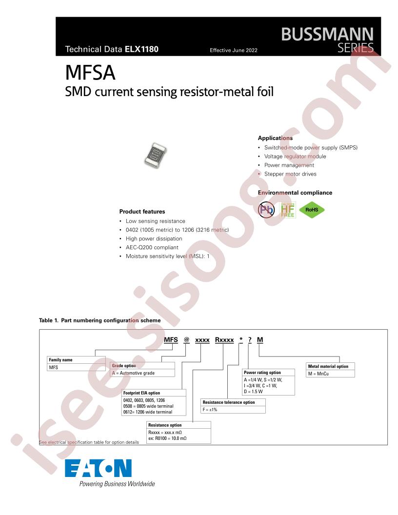 MFSA0603R0100FDM