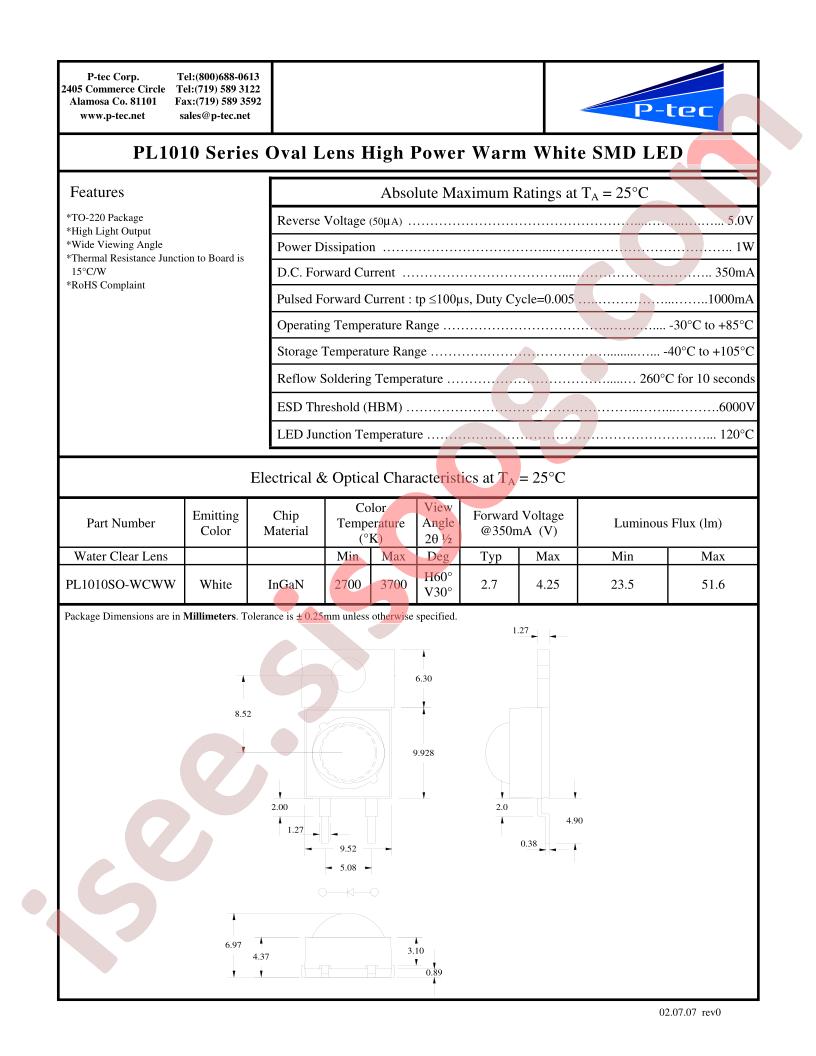 PL1010SO-WCWW