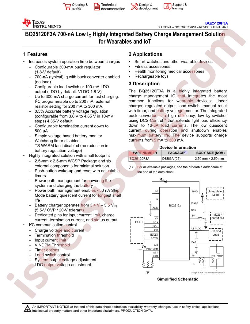BQ25120F3AYFPT