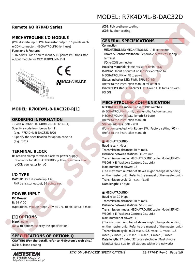 R7K4DML-B-DAC32D