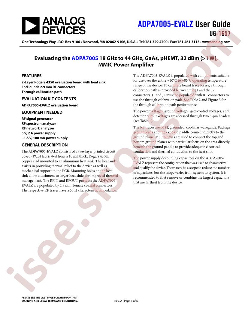 ADPA7005-EVALZ