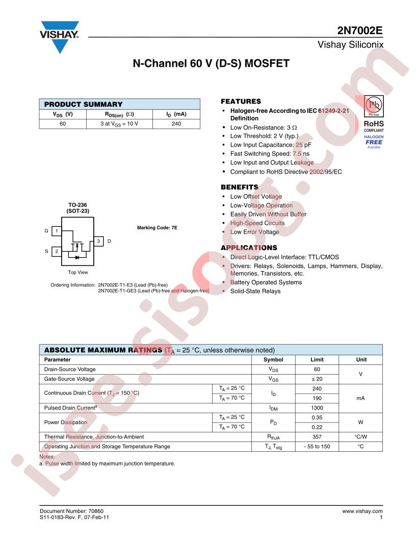 2N7002E-T1-E3