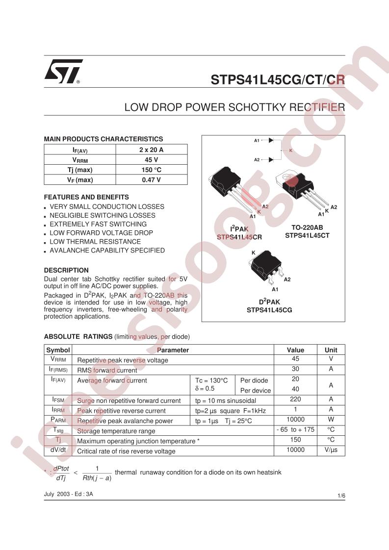 STPS41L45CT