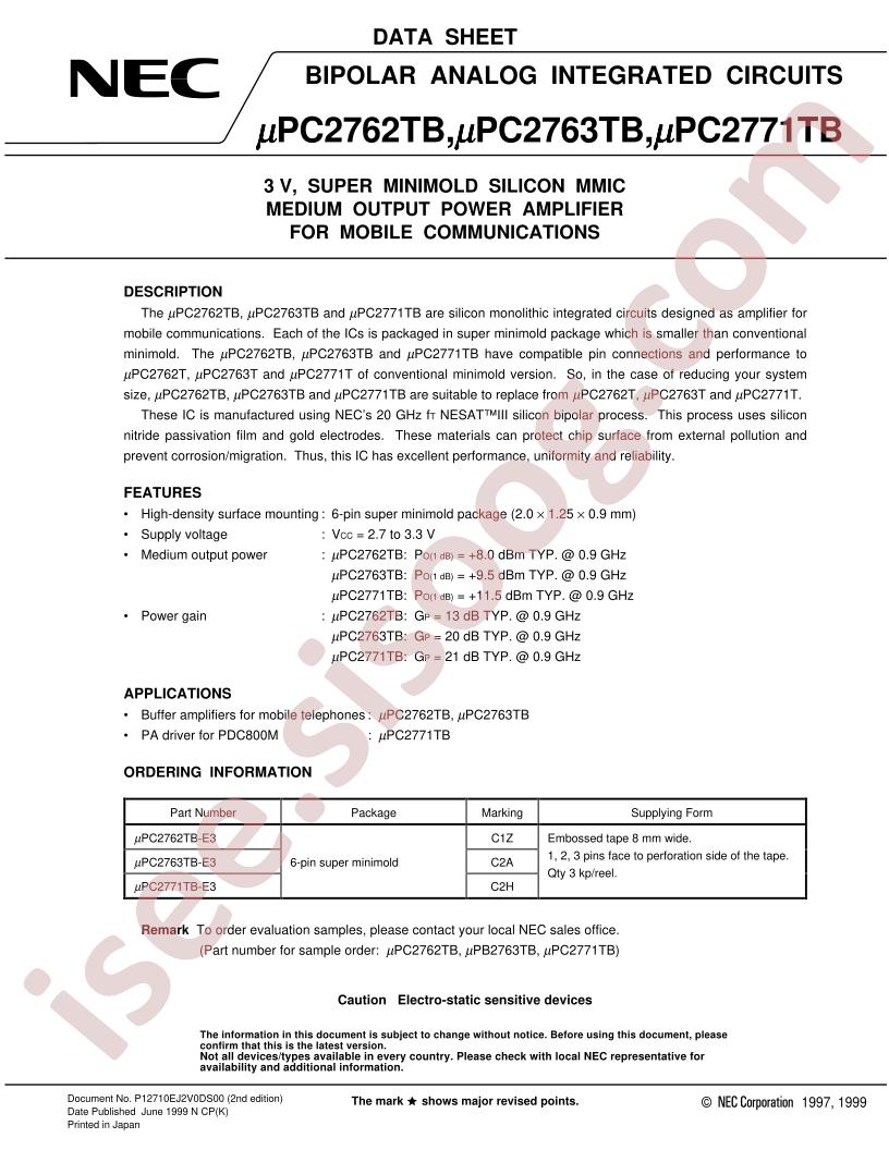 UPC2762TB