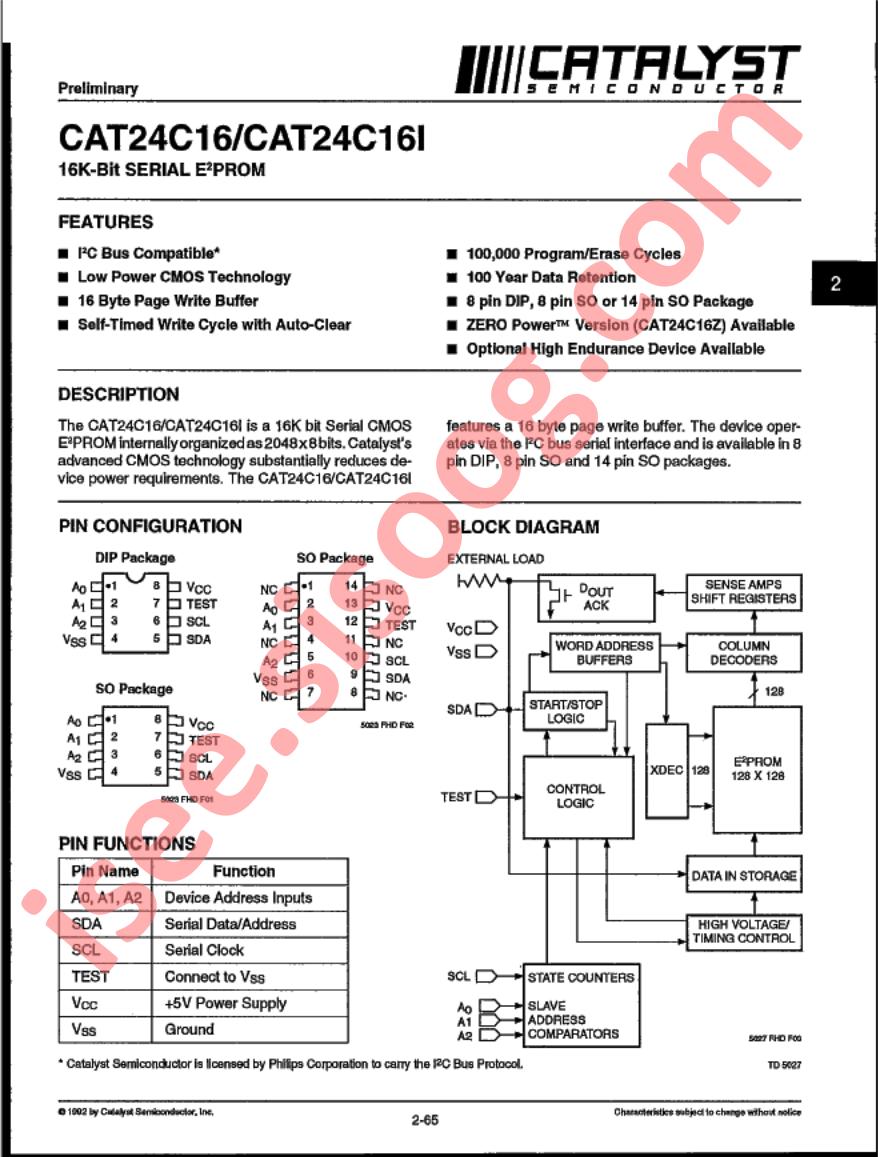 CAT24C16I